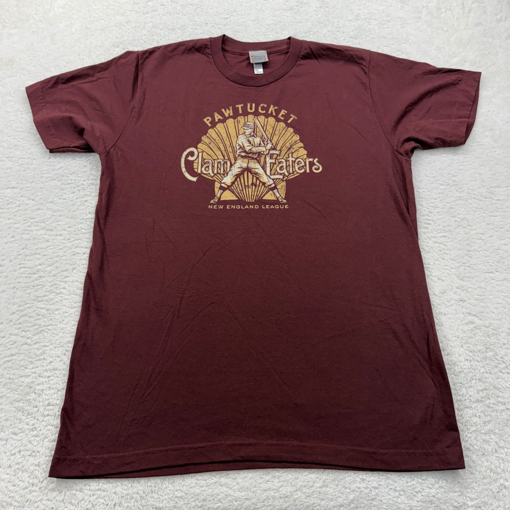 Ebbets Field Flannels Pawtucket Clam Eaters T Shirt New England League L
